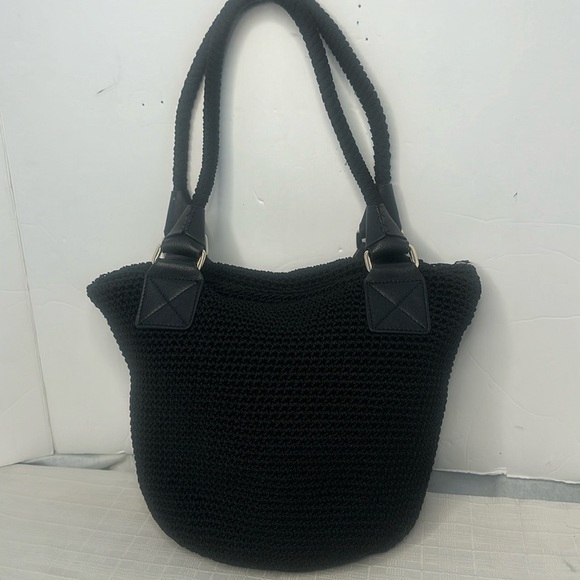 THE SAK Elliott Lucca Black Crochet Leather - Picture 1 of 9